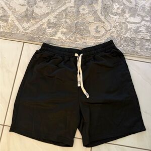 Classic Black Athletic Men's Shorts